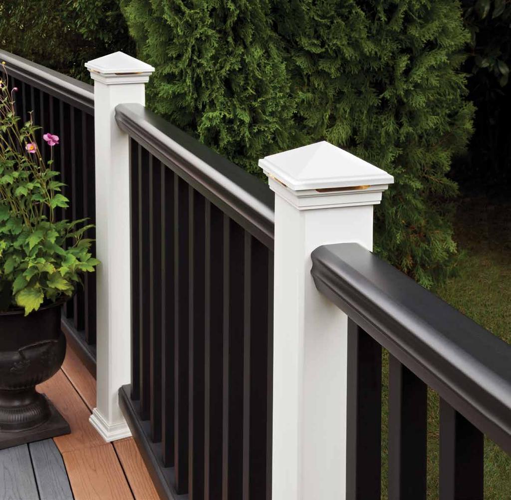 railing: Transcend & Charcoal Black decking: Enhance in Beach Dune & Clam Shell FIND US ON Visit