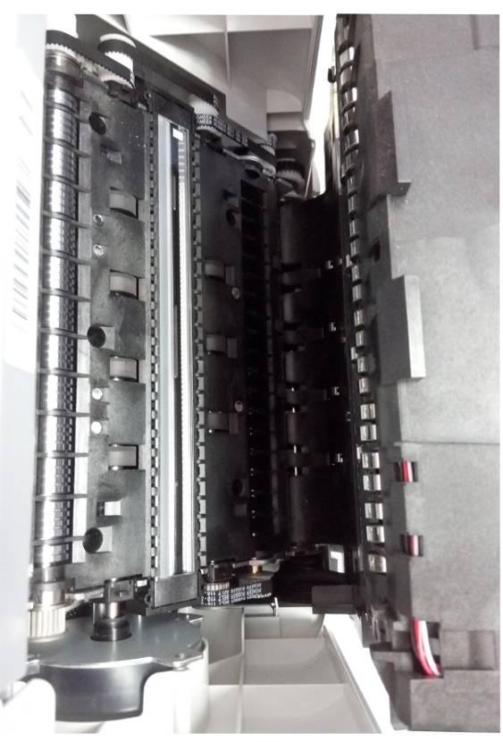 4.4 Clean the back device path Note: It s forbidden to clean the inner channel of machine by any material with alcohol.