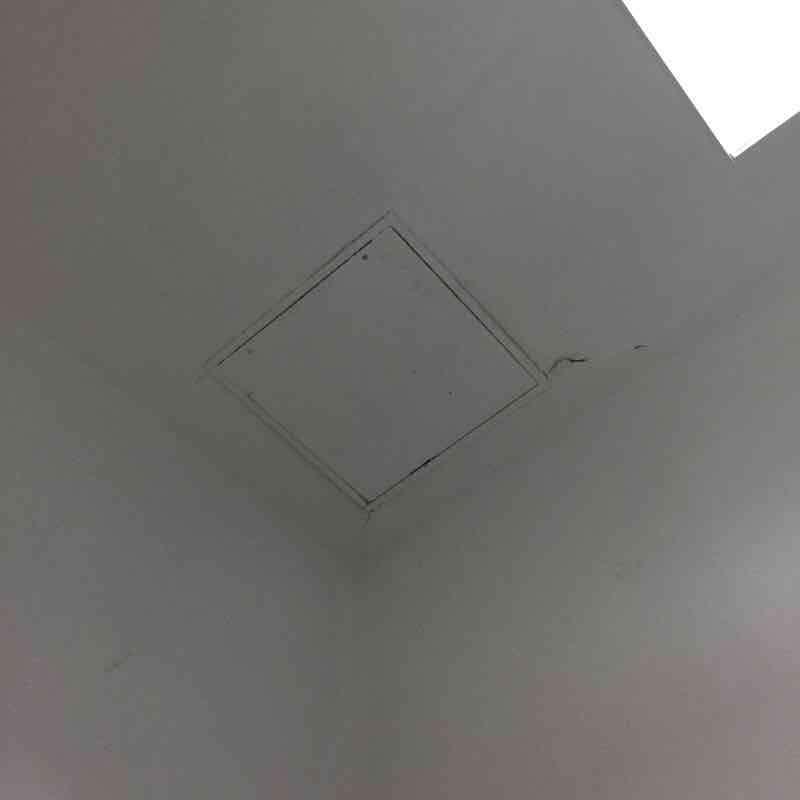 INTERIOR TOILET ROOMS - STAFF Ceiling Photo1 Building Assessment Survey 2017-2018