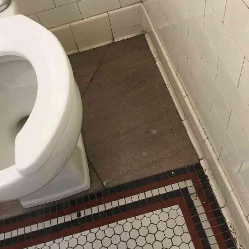 INTERIOR TOILET ROOMS - STAFF Floor Finish Photo1 Building Assessment Survey 2017-2018 In the Room 500A