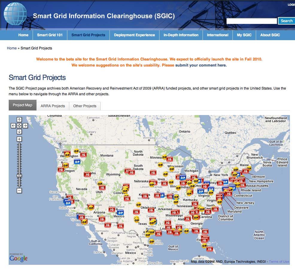 Smart Grid Projects in the United States