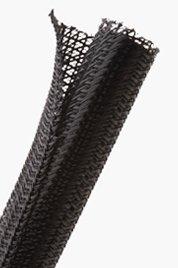 PET Flexible Wrappable Split Braid Sleeve 257 F / 125 C: Maximum Continuous Melts at 482 F / 250 C.024 and.038 Wall Thickness. Good organization for in-place wires and cables.