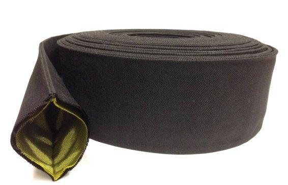 Hydraulic Blowout Protection Sleeve - SuperGuard TM 375 F / 190 C Maximum Continuous Protects Personnel from Hydraulic Hose & Line Blowout SuperGuard TM Dual layer Nylon Nylon/Polyester construction
