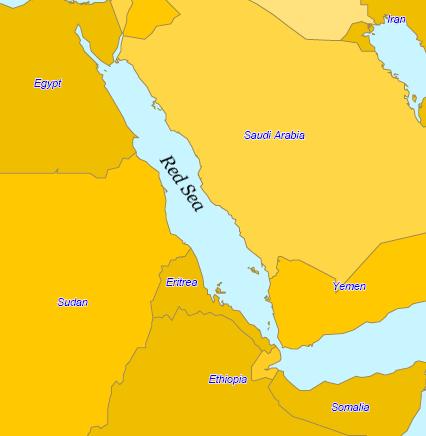 The Red Sea is a deep semi-enclosed and narrow basin connected to the