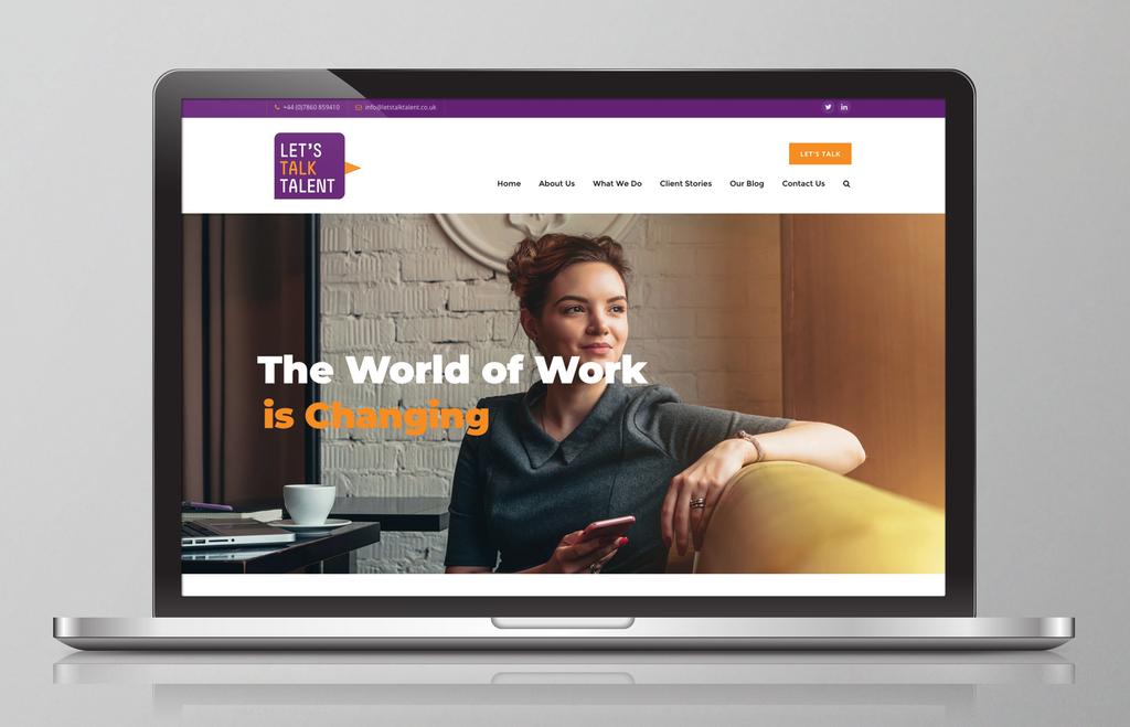 Work Let s Talk Talent New website design and build,