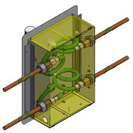 Make sure the hose assemblies are attached to the appropriate inlet/flow meter connection point, and outlet/flow meter connection point.