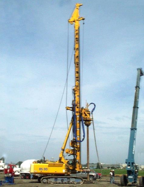 Efficiency Comparison to APG Pile Drilled displacement piles use more expensive equipment Unit