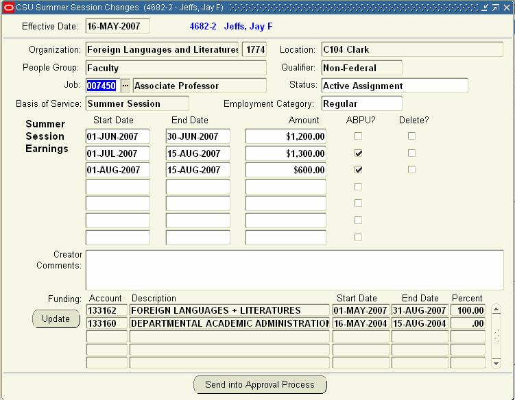 In the Find Person window enter the employee s last name, employee number, or CSU ID and click Find. 4.