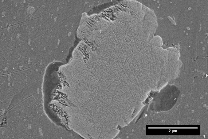 11: Scanning electron micrographs of Al-Cu-Fe-Mn