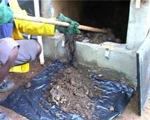 removing Conventional VIP seepage of raw sewage into