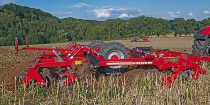 It has a high clearance to allow for clogging-free working even if there are large quantities of harvest residues.