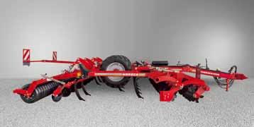 tine row is situated behind the chassis TerraGrip tines with MulchMix