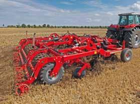 concerning working depth (5 to 35 cm) Combination with Pronto seeding technology Large frame dimension for the tine frame 120x120 mm Heavy tyre packer with tractor profile