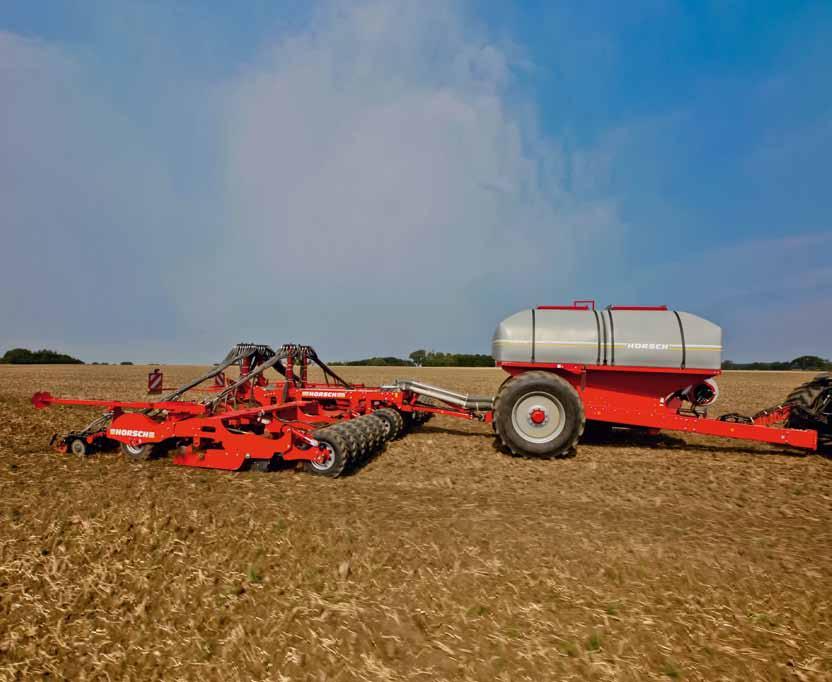 52 Pronto SW Universal technology for large farms The Pronto SW combined with the seed waggon is Horsch s solution for more efficiency and cost-effectiveness for large farms.