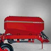 Additional support wheels at the middle frame are available as an option 5,000 litre