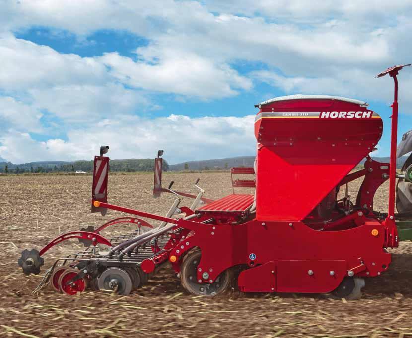 64 Express TD Pronto technology for three-point attachment The Express TD is a compact 3-point seed drill for farms that could not use a Pronto DC or a Sprinter ST