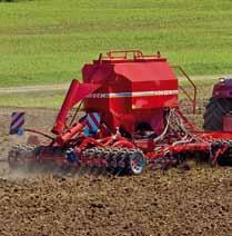 speeds of 8-15 km/h Tines remove harvest residues effectively from the seed horizon High coulter pressure (200-250 kg) for exact depth control Low horsepower requirement Seeding coulter and tools for