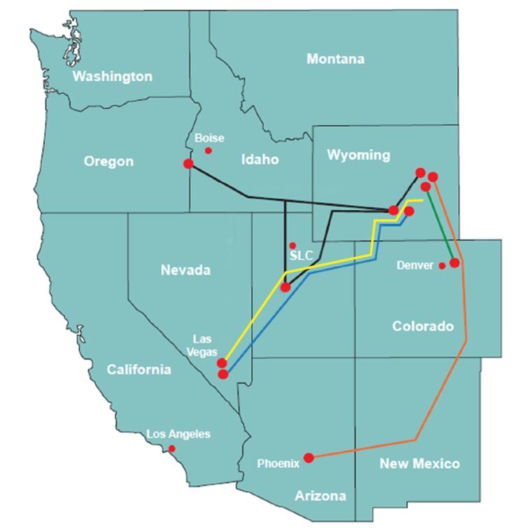 6 projects under development DC Lines Energy Gateway WY-CO Intertie TransWest Express Zephyr High Plains Express
