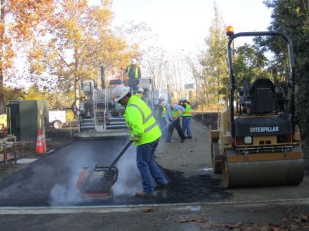 Paving for the SSLS driveway. 4.