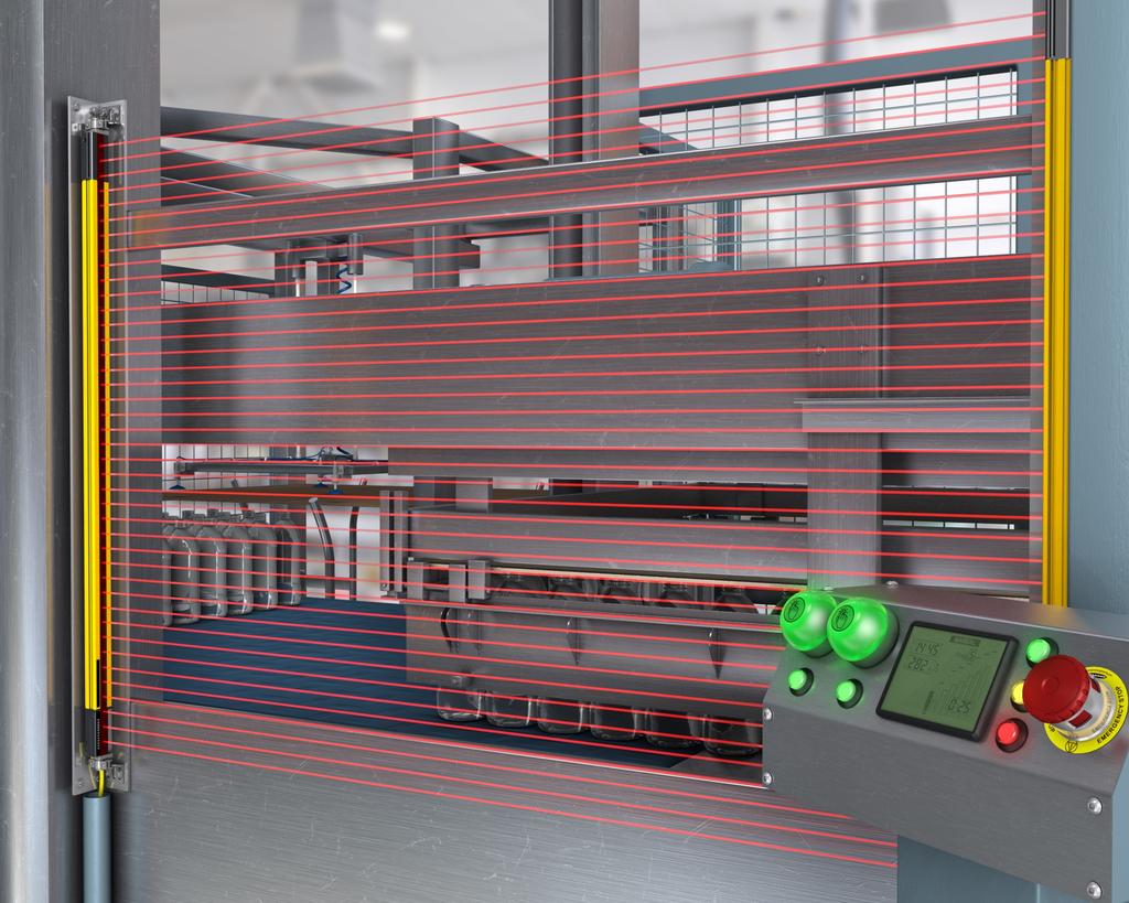 Shelley Automation offers a wide range of safety related products including safety light screens, safety interlock switches, e-stop modules, programmable safety controllers, safety LASER scanners and