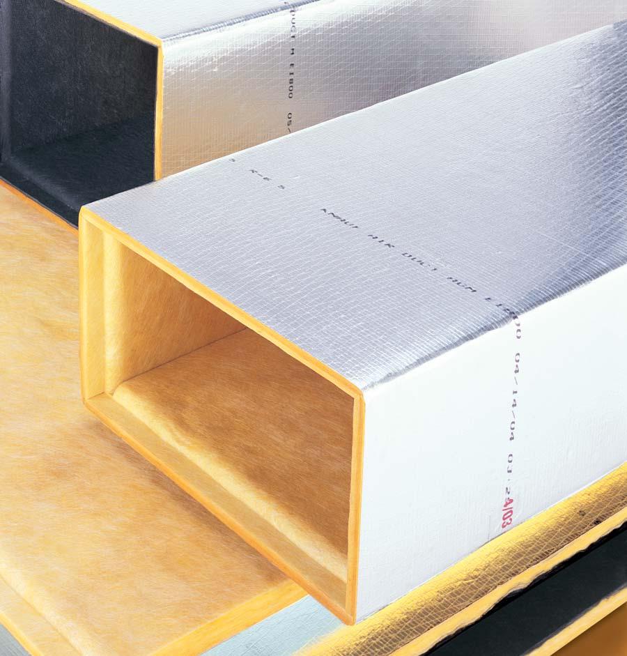 Knauf Air Duct Boards Knauf Air Duct Board-M Mat facing with Hydroshield Technology adds an extra layer of superior protection, reducing the chance of moisture penetration.