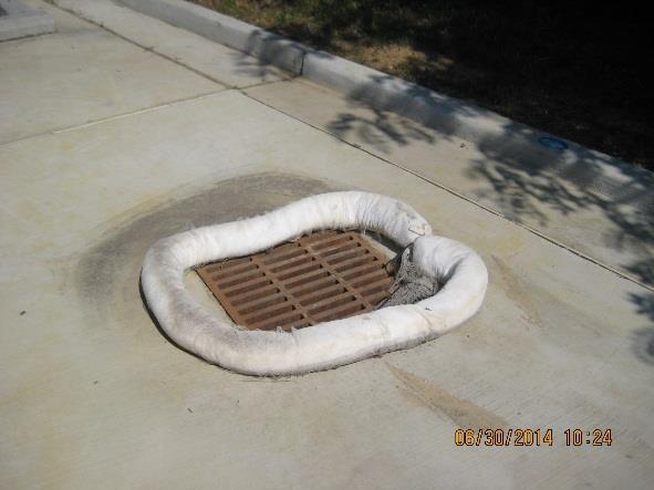 allow it to go into a storm drain Keep lids on