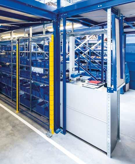 Plug-in system Bolted system Plug-in system Bolted systembolted system» Steel mezzanines Made-to-measure and robust Steel mezzanines can multiply the storage