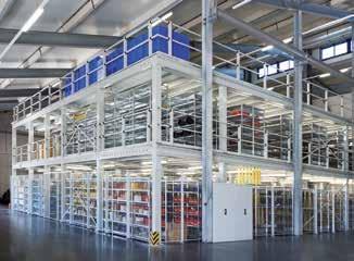 SHELVING SYSTEMS & MEZZANINES» Multi-storey system As plug-in system and with structural steel elements All the benefits of the SCHULTE