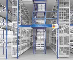 components to be adapted to new circumstances» Steel mezzanines Made from custom-produced steel profiles Low floor thickness even when handling