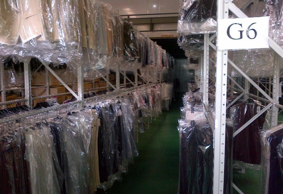There are 18 employees dedicated to handle warehouse in/out operation of 1000 clothes daily, and distribute them to the stores in nearly 20 cities.