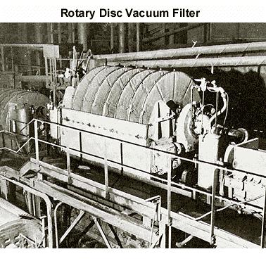 FILTERS AND PRESSES (DEWATERING) Negative Fluid Pressure (Vacuum): Rotary Drum Rotary Disc