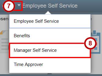 Click the drop-down next to Employee Self-Service (See Figure 5). 8.