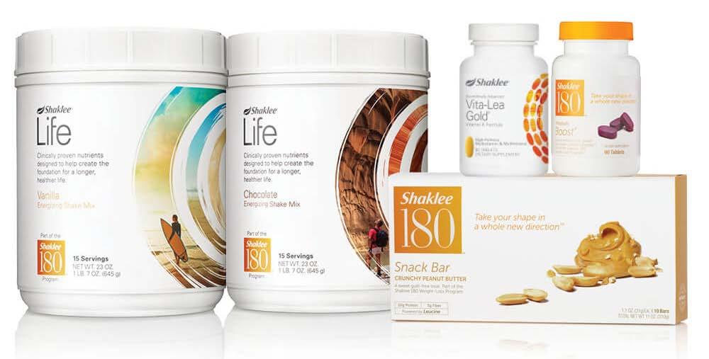 Shaklee 180 Starter Kit Begin your journey to a leaner, healthier you Customizable two-meals-a-day kit includes all you need for your first 2 weeks of the program including: Two canisters of Life