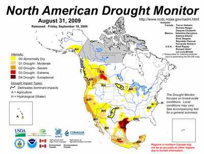 International Collaboration and Drought Analysis A consolidation of indices and indicators into one comprehensive national/continental drought map Tries to