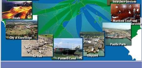 growth of the dynamic Canal related services cluster giving Panama