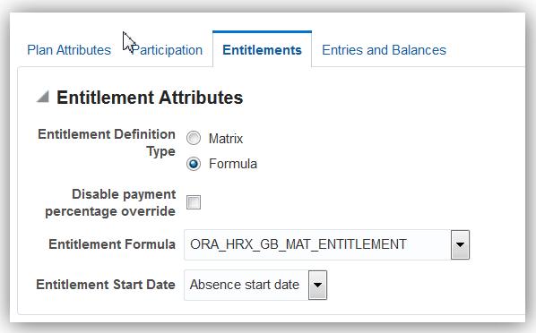 The following steps are required to use the feature: Create payment rate definitions Create payroll element for payment details Create recovery rates Create absence plan