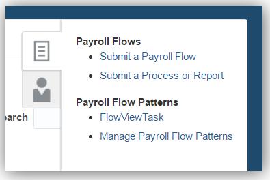 2. Click on the Submit a Process or Report task. Payroll Flows and Patterns 3. Select an Australian legislative data group.