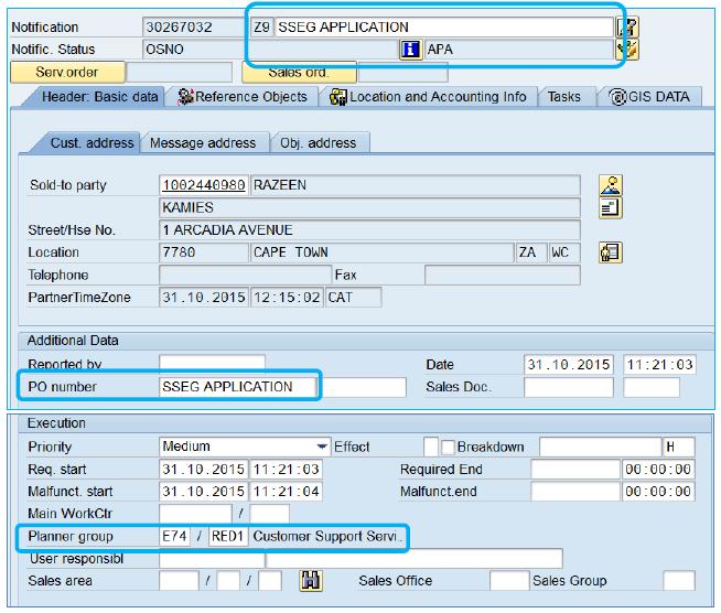 SAP can be used to track