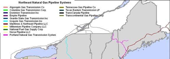 Tennessee Gas Pipeline Company is a business unit of Kinder Morgan. The Tennessee Gas Pipeline has 11,750 miles of pipeline. Tennessee s system enters New England at two points: western Mass.