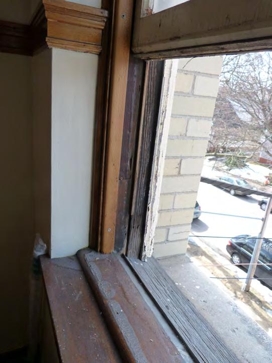 severe weathering Typical wood window