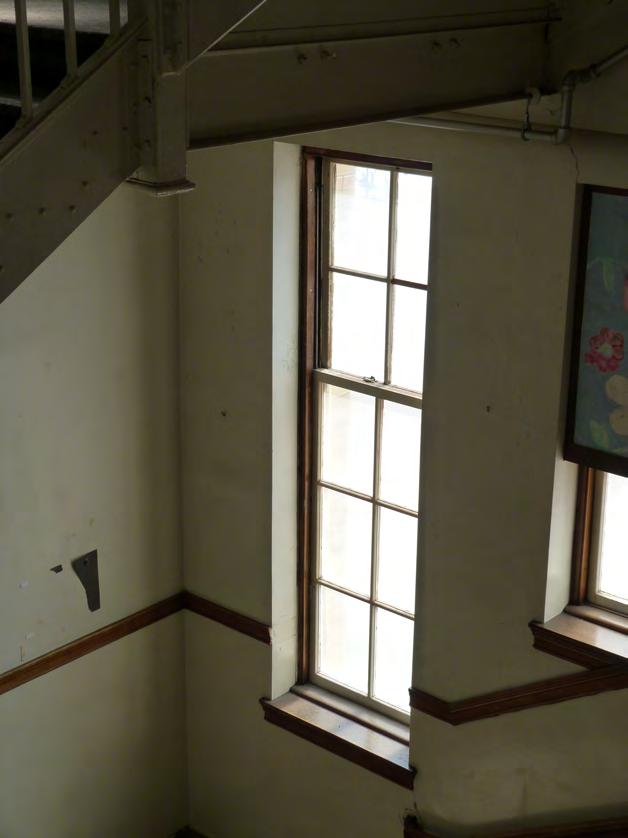 joint Typical interior of wood window