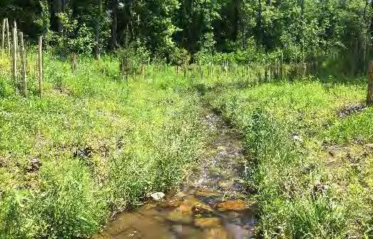 at base flow Reconnection of stream and floodplain