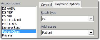 Setting up a Class You must create two classes in Blue Chip, one for Patient Claiming and one for Bulk Bill. 1.