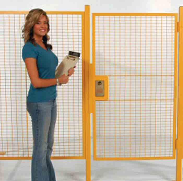 Custom Options Design the perfect barrier to fit your needs Custom colors include yellow frames with yellow mesh (L) or yellow frames with black mesh (C).