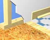 A ¼" plywood underlayment, approved for use with sheet vinyl or vinyl tiles, should be installed with staples or screws to the DRIcore panels. 2.