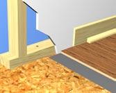 Installation options Finished Unfinished Walls Walls TITLE Engineered Wood/Solid Wood Flooring A New wall B ¼ x 3 ¼ Tapcon fastener through base plate (2 per 8 ) C Equal to thickness of Engineered