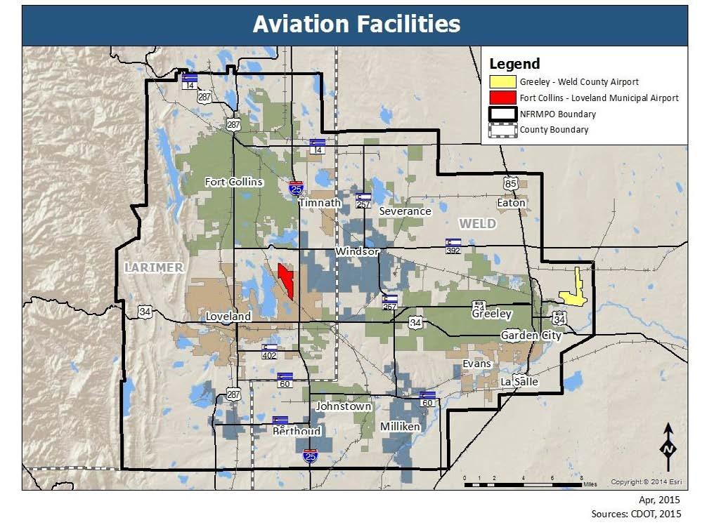 C. Aviation Vision The North Front Range has two regional general aviation airports, discussed in Chapter 2.