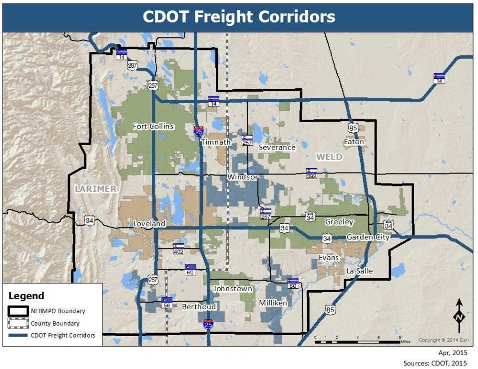 D. Freight Vision Freight traffic within the North Front Range region has continued to increase as the population in the State and region grows.