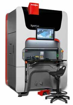 10 BENDING Xpert 40 Compact speed machine for cost-effective small parts Customer benefits Maximum process speed via high acceleration of the upper beam and back gauge Ideal when there s a shortage