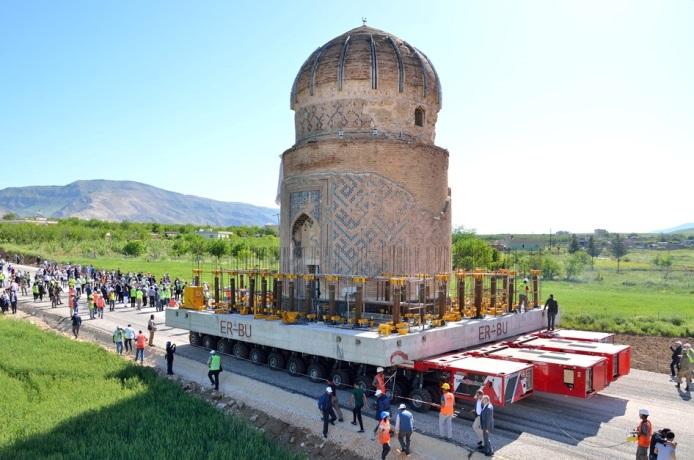 CASE STUDY: ZEYNELBEY PROJECT 2016 TURKEY - Historical Structure Relocation - The ancient town of Hasankeyf is located in southeastern Turkey The Zeynel Bey Tomb which is located in Hasankeyf,